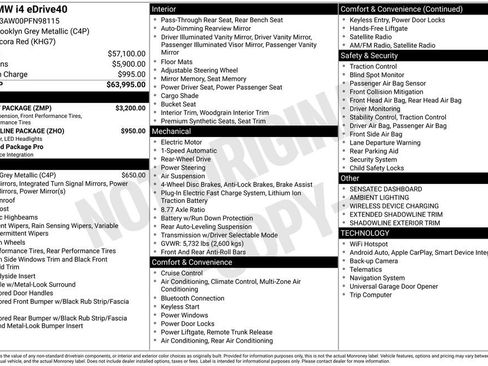 Used 2023 BMW i4 eDrive40 w/ M Sport Package image 17