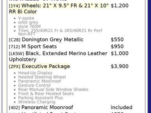 Used 2021 BMW X3 M w/ Executive Package image 4