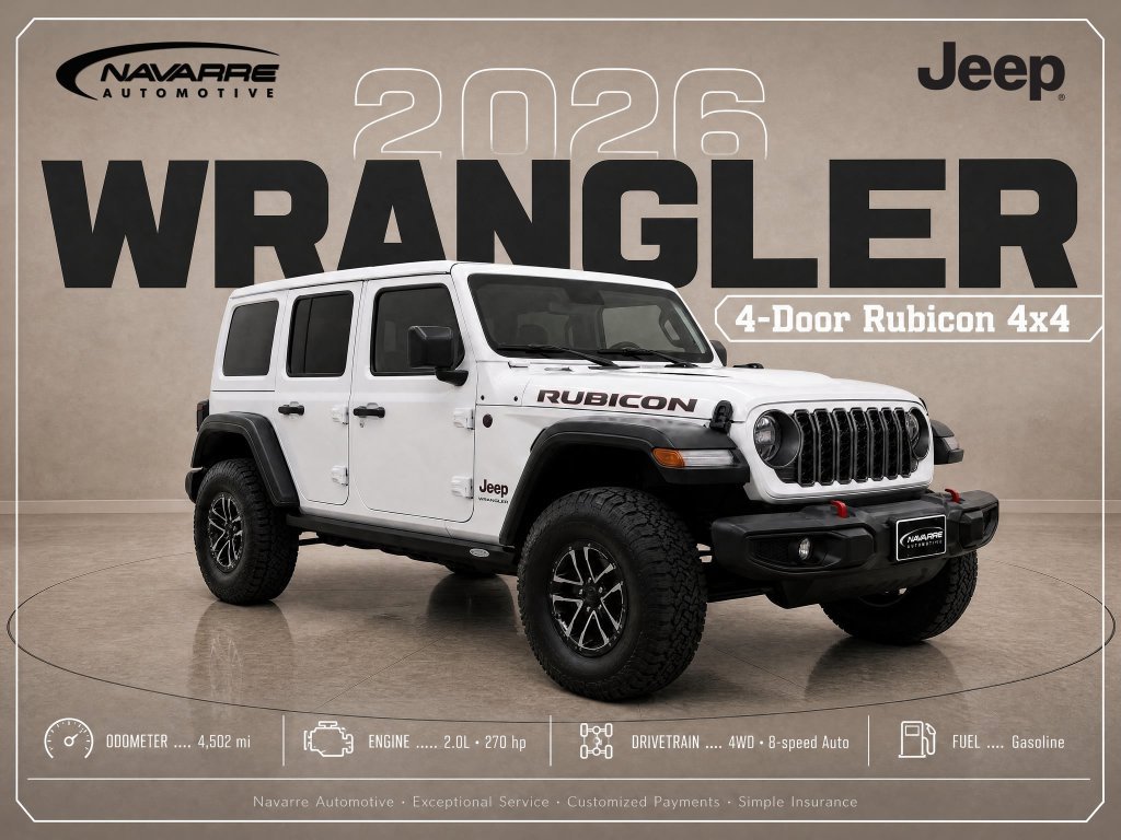 Used 2026 Jeep Wrangler Unlimited Rubicon w/ Xtreme 35 Tire Package AWD/4WD image 1