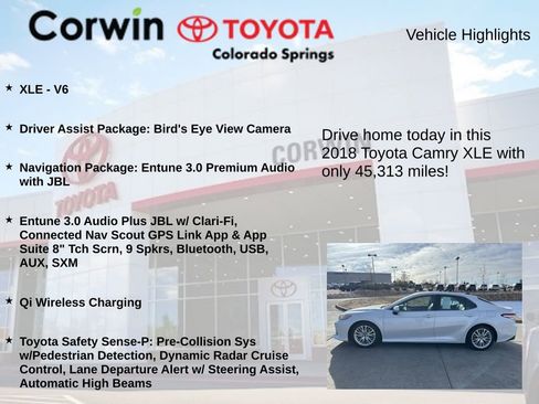 Used 2018 Toyota Camry XLE image 6