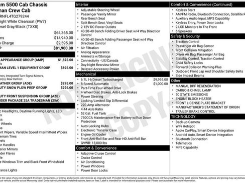 New 2026 RAM 5500 Tradesman w/ Chrome Appearance Group AWD/4WD image 3