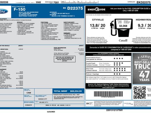 Used 2014 Ford F150 FX4 w/ Equipment Group 402A Luxury image 3