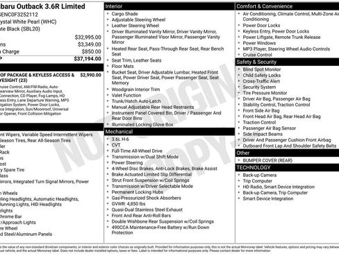 Used 2015 Subaru Outback 3.6R Limited image 3