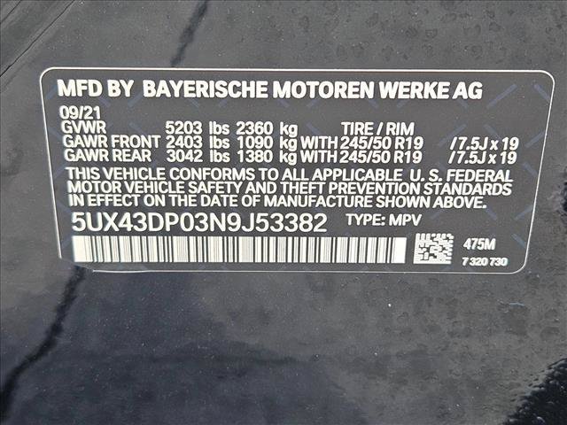 Used 2022 BMW X3 sDrive30i w/ Premium Package RWD image 24