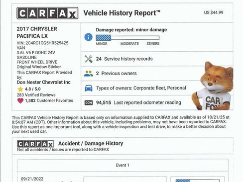 Used 2017 Chrysler Pacifica LX image 5