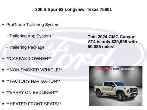 Used 2024 GMC Canyon AT4 w/ Technology Package AWD/4WD image 25