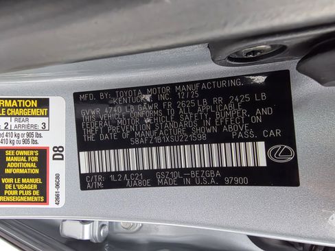 New 2025 Lexus ES 350 Ultra Luxury image 31