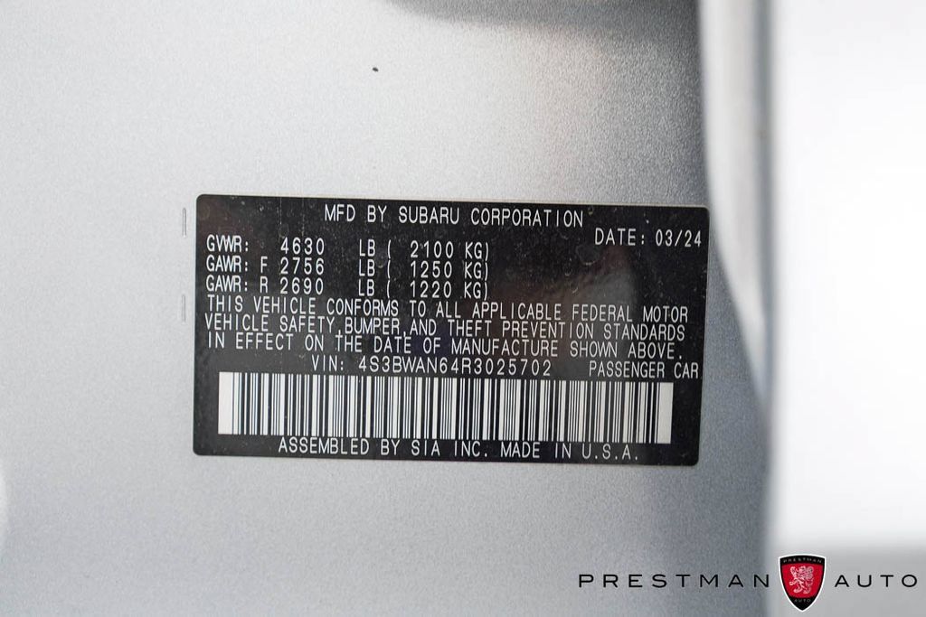 Used 2024 Subaru Legacy Limited AWD/4WD image 46