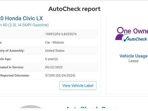Used 2020 Honda Civic LX image 42