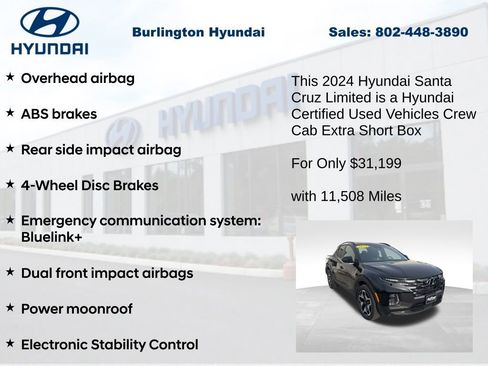 Used 2024 Hyundai Santa Cruz Limited image 25