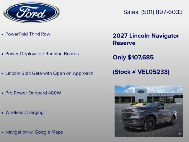 New 2027 Lincoln Navigator Reserve w/ Jet Appearance Package AWD/4WD image 12