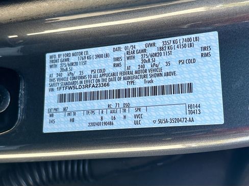 Used 2024 Ford F150 Lariat w/ Equipment Group 502A High AWD/4WD image 31