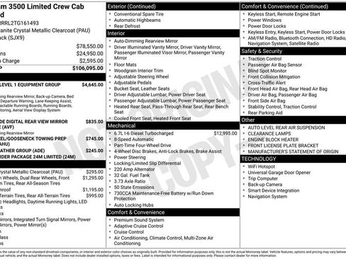 New 2026 RAM 3500 Limited AWD/4WD image 58