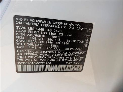 Used 2021 Volkswagen Atlas Cross Sport SE FWD image 16