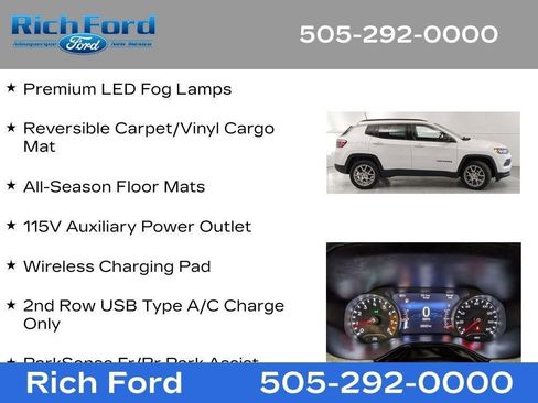 Used 2022 Jeep Compass Latitude w/ Sun and Sound Group AWD/4WD image 42