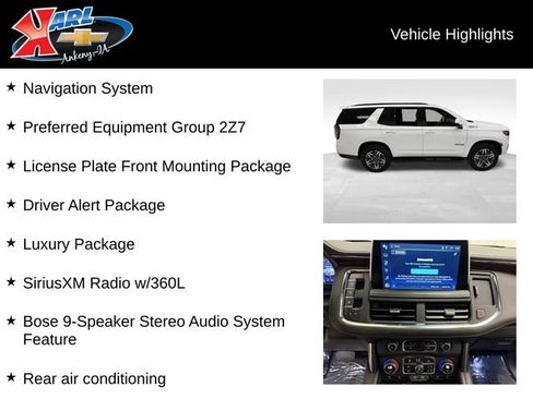 Certified 2023 Chevrolet Tahoe Z71 w/ Luxury Package AWD/4WD image 2