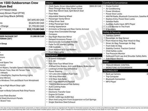Used 2016 RAM 1500 Outdoorsman AWD/4WD image 33