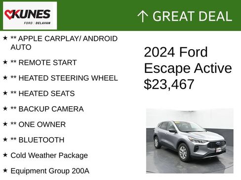 Used 2024 Ford Escape Active AWD/4WD image 2