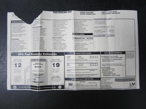 Used 2009 Cadillac Escalade Base AWD 4dr SUV w/V8 Ultra Lu image 41