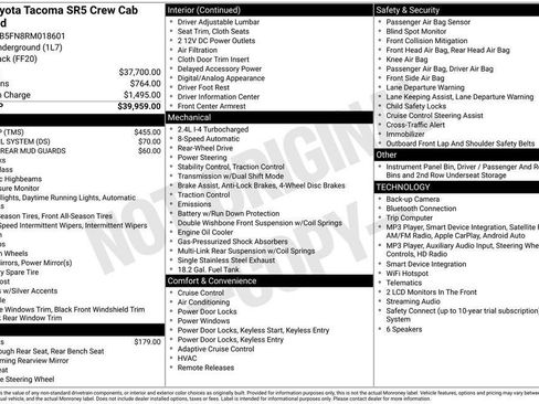 Used 2024 Toyota Tacoma SR5 RWD image 38
