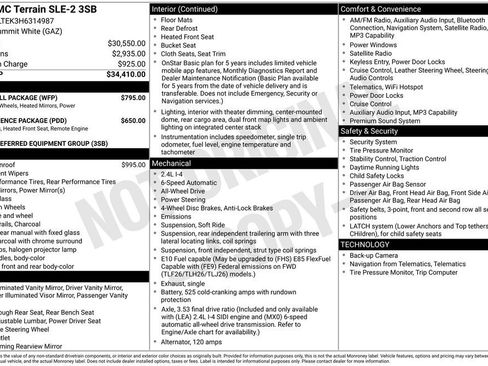 Used 2017 GMC Terrain SLE w/ Nightfall Package image 2