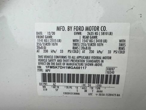 Used 2021 Ford Explorer XLT w/ Equipment Group 202A RWD image 39