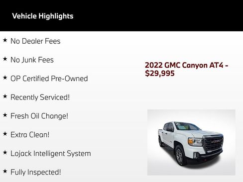 Used 2022 GMC Canyon AT4 w/ Trailering Package AWD/4WD image 3