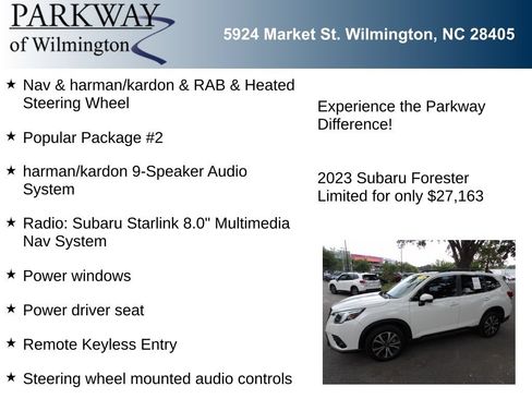 Used 2023 Subaru Forester Limited w/ Popular Package #2 AWD/4WD image 6