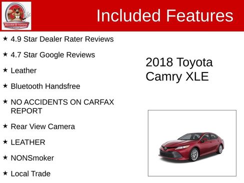 Used 2018 Toyota Camry XLE FWD image 4