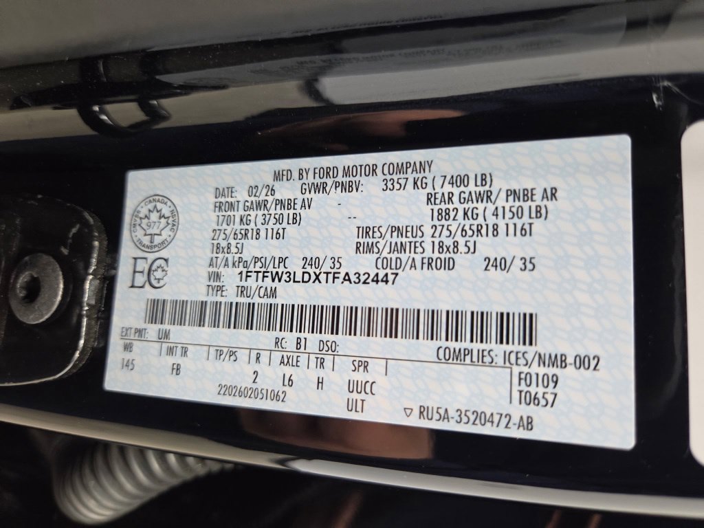 Used 2026 Ford F150 XLT w/ Equipment Group 302A MID AWD/4WD image 64