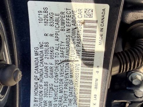 Used 2019 Honda Civic EX image 54