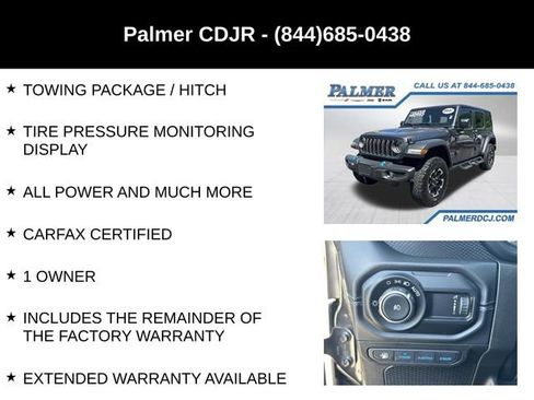 Used 2024 Jeep Wrangler Unlimited Rubicon 4xe w/ Technology Group image 24