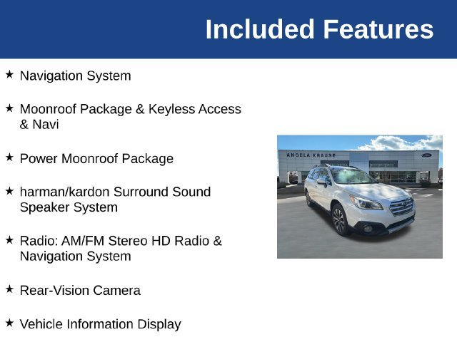 Used 2015 Subaru Outback 2.5i Limited AWD/4WD image 5