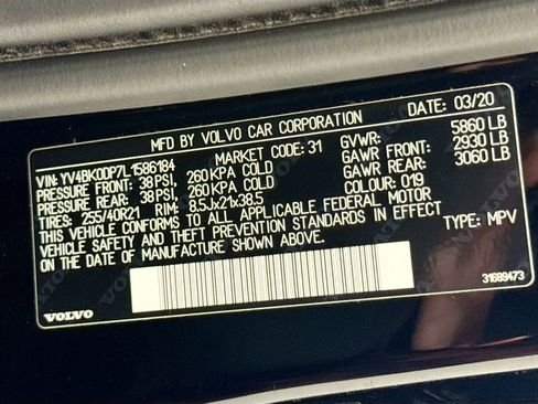 Used 2020 Volvo XC60 T8 Polestar image 34