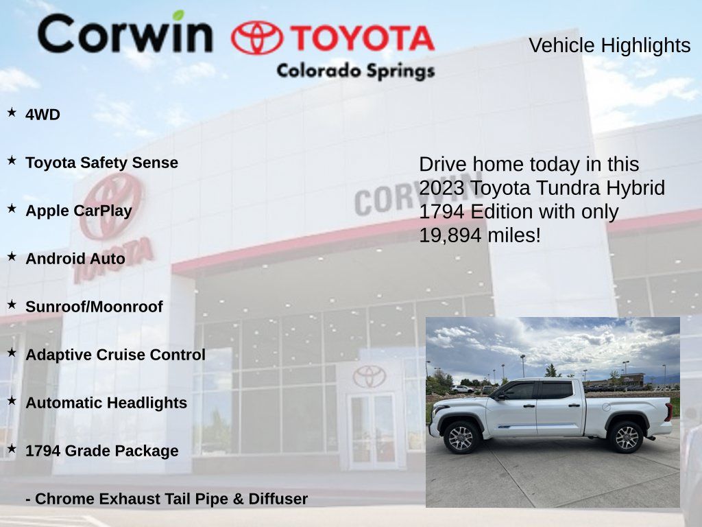 Used 2023 Toyota Tundra 1794 Edition AWD/4WD image 6