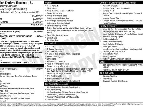 Used 2022 Buick Enclave Essence w/ Sport Touring Edition FWD image 3