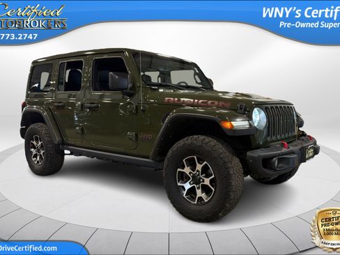 Used 2021 Jeep Wrangler Unlimited Rubicon w/ Uconnect 4C Nav & Sound Group AWD/4WD image 3