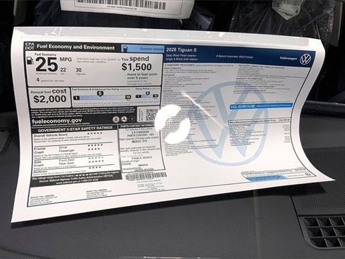 New 2026 Volkswagen Tiguan S image 14