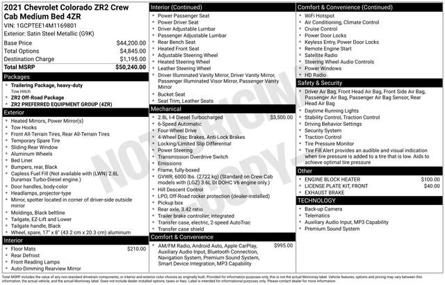 Used 2021 Chevrolet Colorado ZR2 AWD/4WD image 24