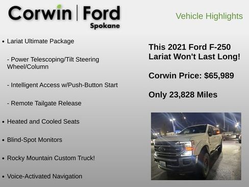 Used 2021 Ford F250 Lariat w/ Lariat Ultimate Package image 16