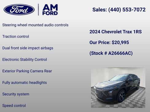 Used 2024 Chevrolet Trax RS FWD image 12