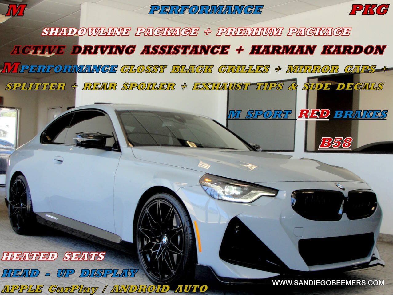 Used 2024 BMW M240i Coupe w/ Premium Package RWD image 1