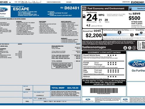 Used 2014 Ford Escape Titanium AWD/4WD image 3