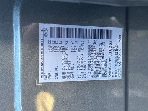 Used 2024 Nissan Pathfinder Platinum w/ Cargo Package image 31