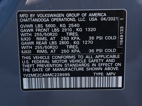 Used 2021 Volkswagen Atlas Cross Sport SE w/ V6 Towing Package FWD image 43
