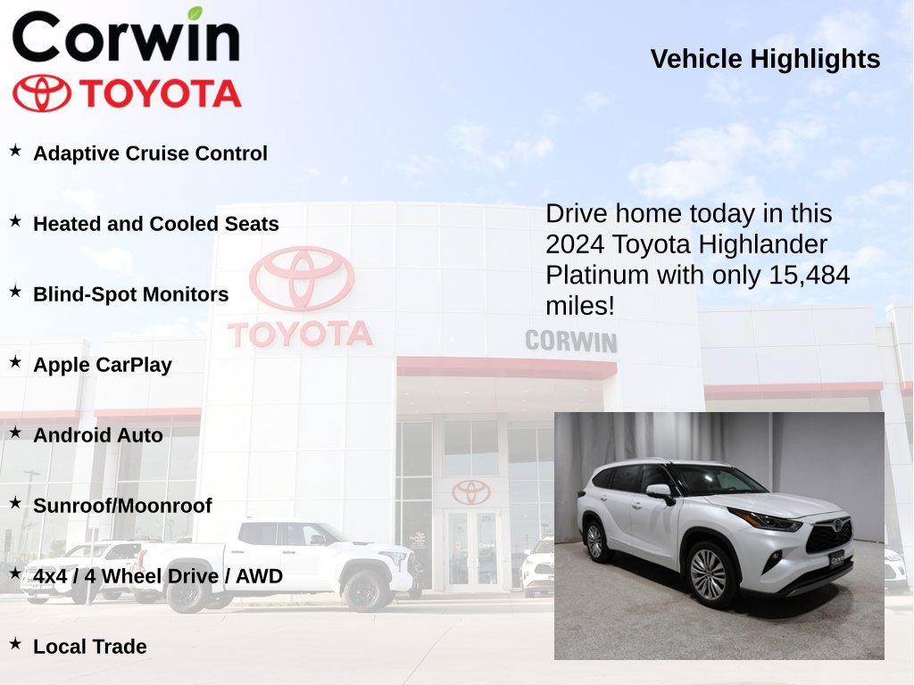 Used 2024 Toyota Highlander Platinum AWD/4WD image 6