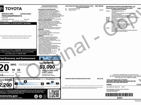 Used 2023 Toyota Sequoia Limited image 3