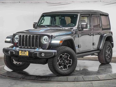 Used 2021 Jeep Wrangler Unlimited Rubicon 4xe AWD/4WD image 1