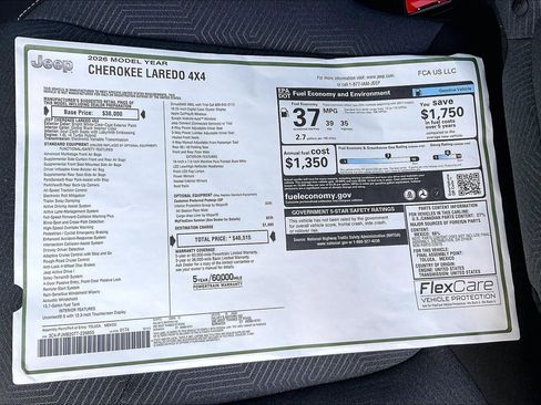 New 2026 Jeep Cherokee Laredo AWD/4WD image 14