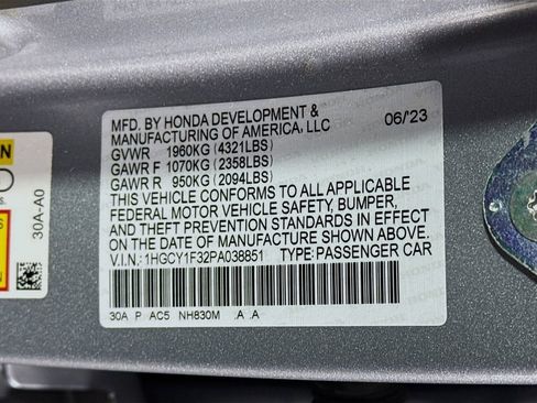 Certified 2023 Honda Accord EX image 29